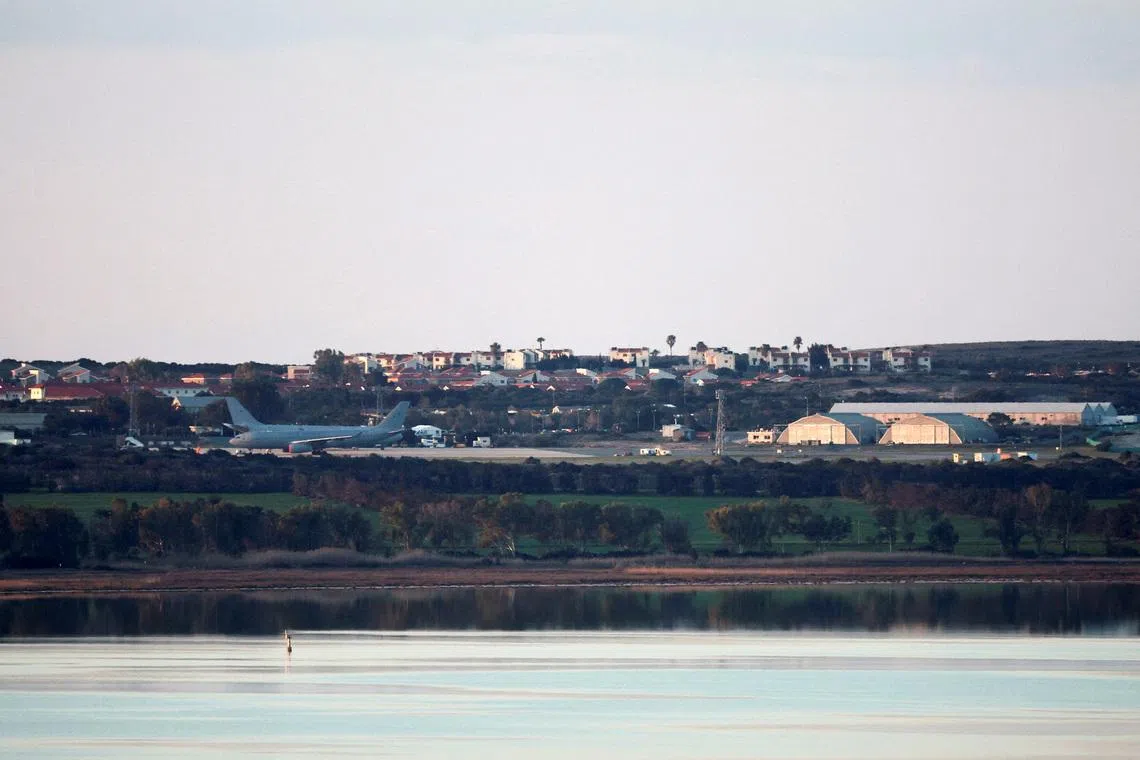 RAF Akrotiri, a British sovereign base in Cyprus that was hit by a drone early Monday, causing limited damage, Cyprus, March 3, 2026. REUTERS/Yiannis Kourtoglou