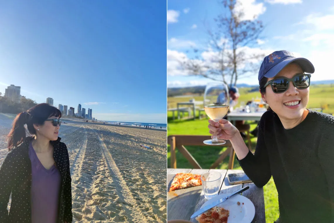 Charmaine Chan at Surfers Paradise Beach in the Gold Coast and Cupitt's Estate in New South Wales.