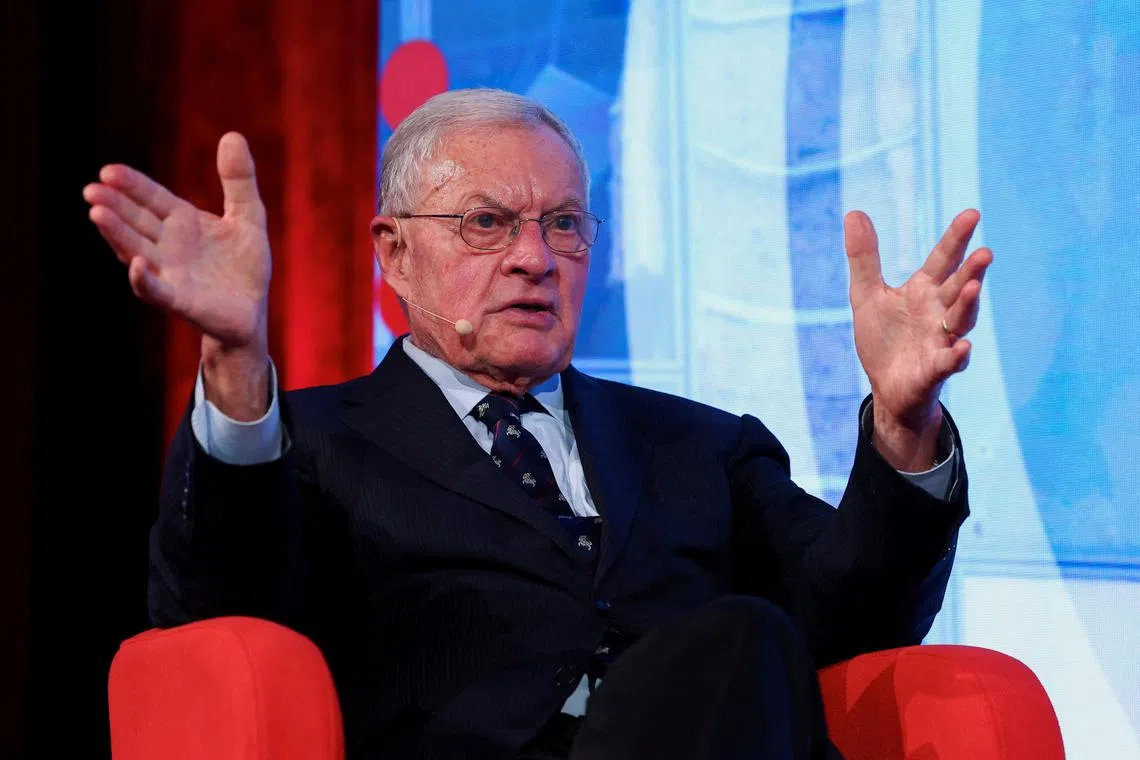 FILE PHOTO: U.S. Special Envoy for Ukraine Keith Kellogg speaks at the Brussels Forum in a panel on Euro-Atlantic security and Ukraine in Brussels, Belgium June 12, 2025.  REUTERS/Yves Herman/File Photo