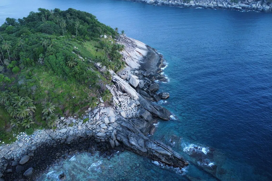 aadive16 - Aerial view of the Northern Cove(Sunrise View) of the 20,000 square meter resort.  



Photo credit: The Rock Resort