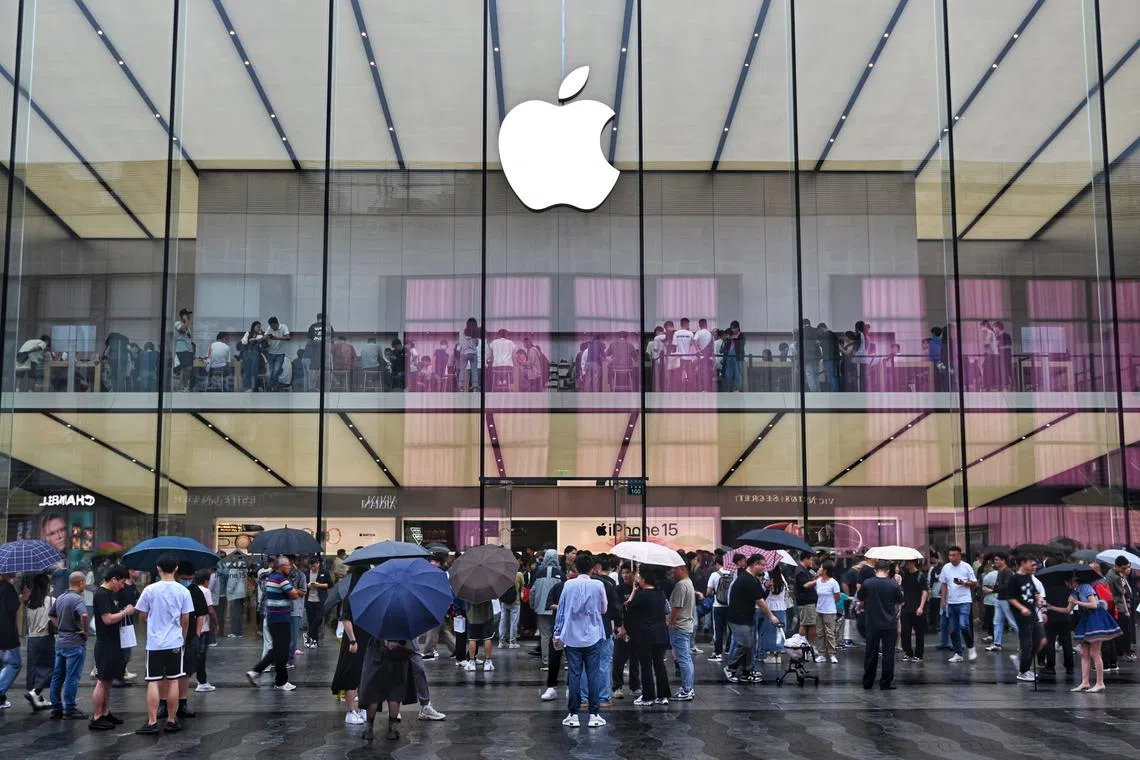 China is Apple's third-largest market behind the Americas and Europe.