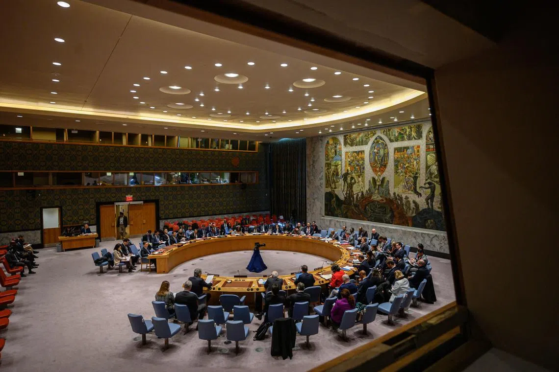 The presidency of the UN Security Council rotates every month between the 15 member states.
