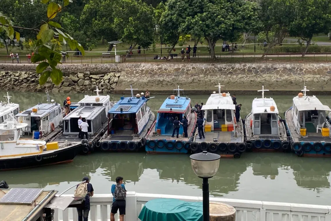 The search-and-rescue operation at Changi Point Ferry Terminal began on the eve of Chinese New Year, before it was called off the following day.