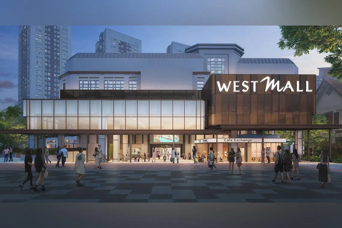 An artist's impression of the refurbished West Mall.
