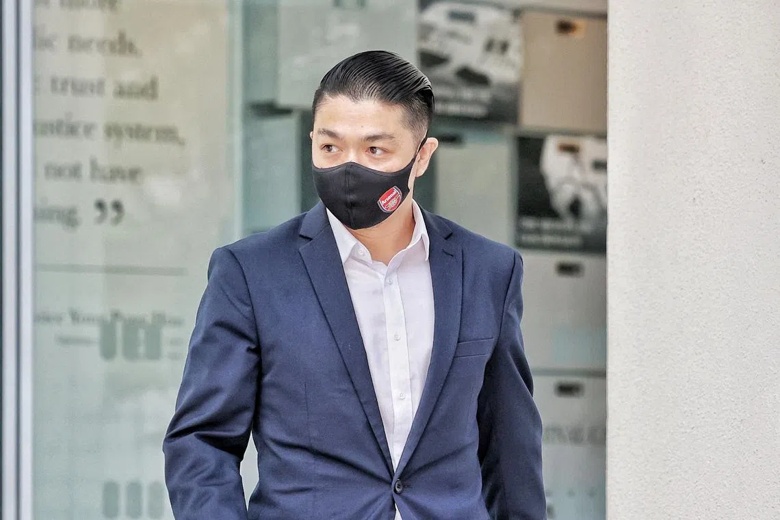 Jipson Quah, a GP who has been suspended from practice since March 2022, at the State Courts in January 2023.