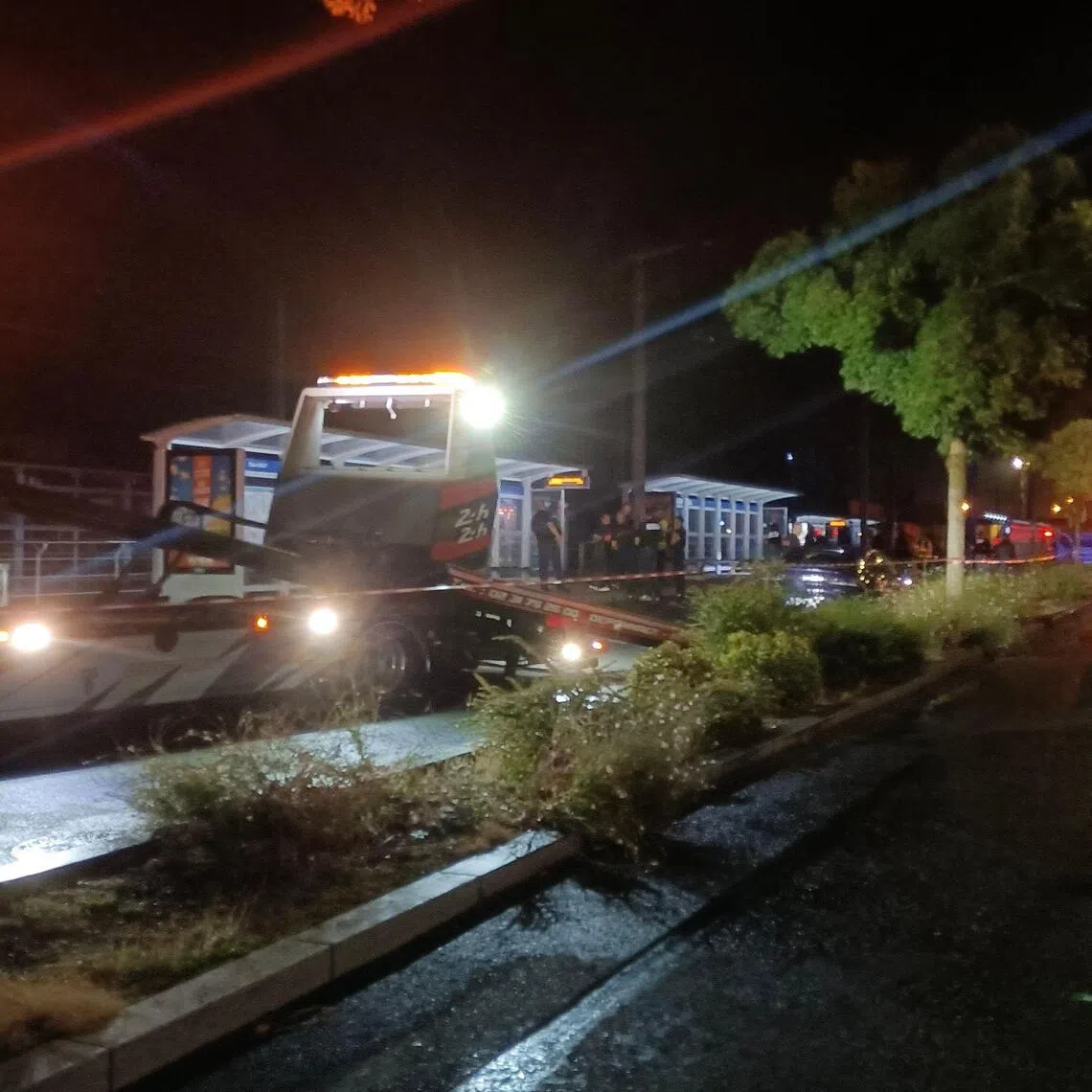 The suspect, a 26-year-old man born in Russia, fled the scene but was later apprehended about 20km away from the scene.