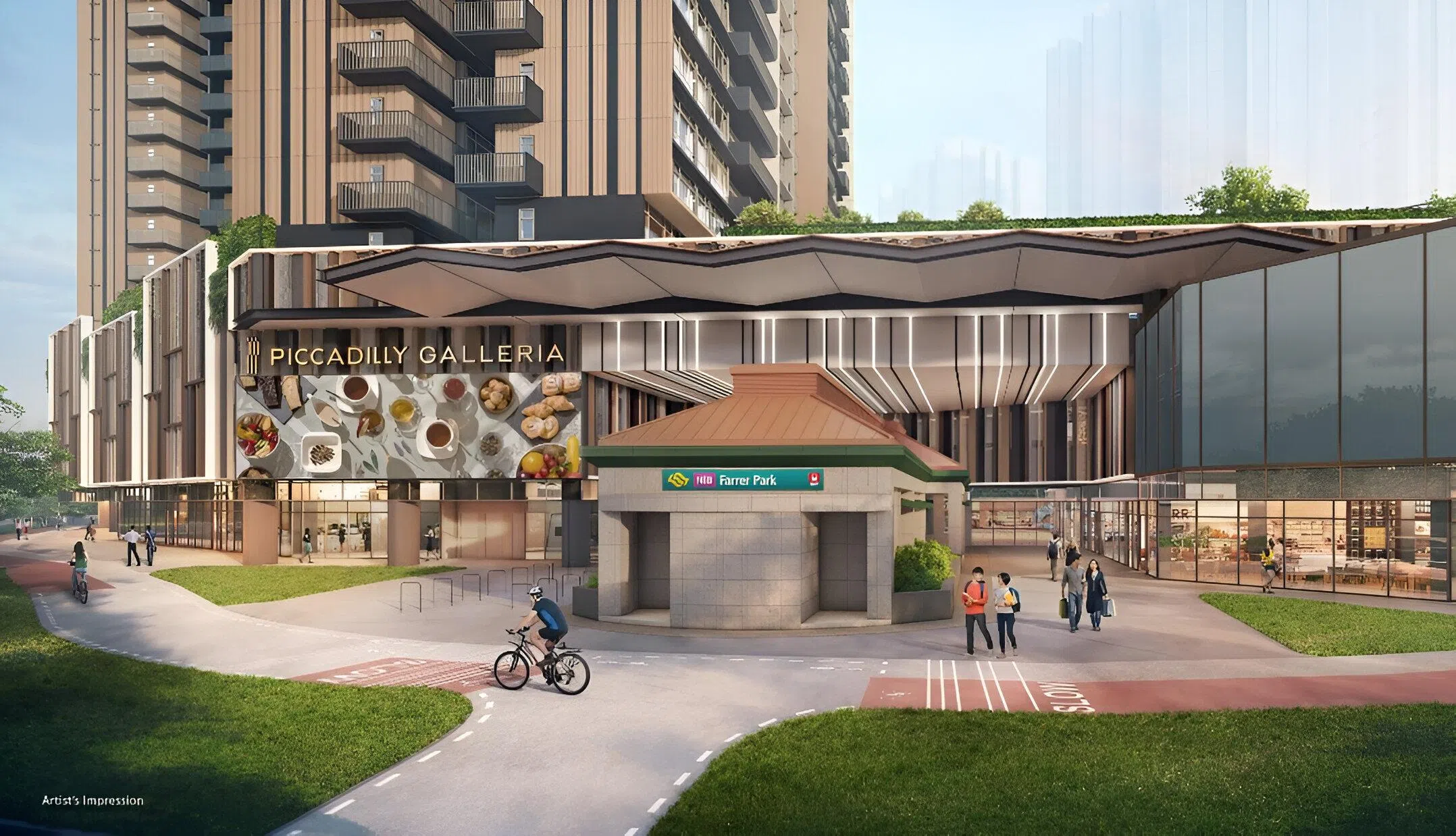 Piccadilly Galleria forms part of a mixed-use development in the Farrer Park area.