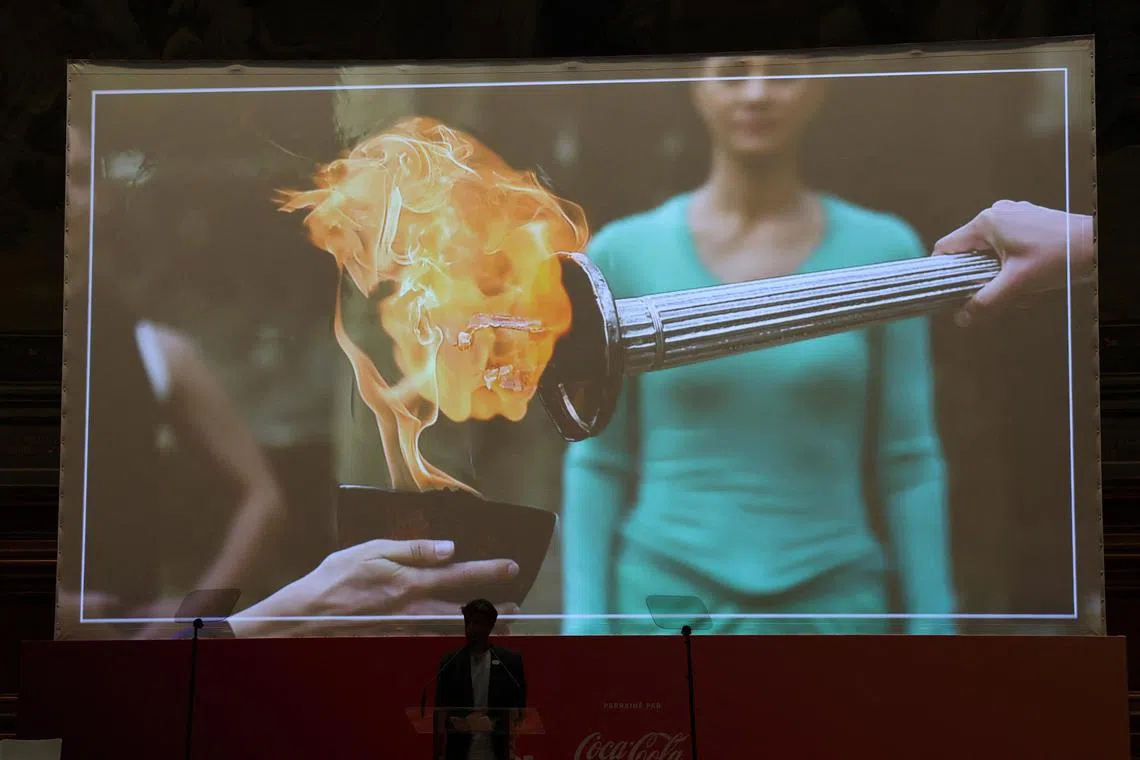 The torch will be lit in Olympia in Greece, and will pass through 400 towns before arriving in Paris on July 26 for the opening ceremony.