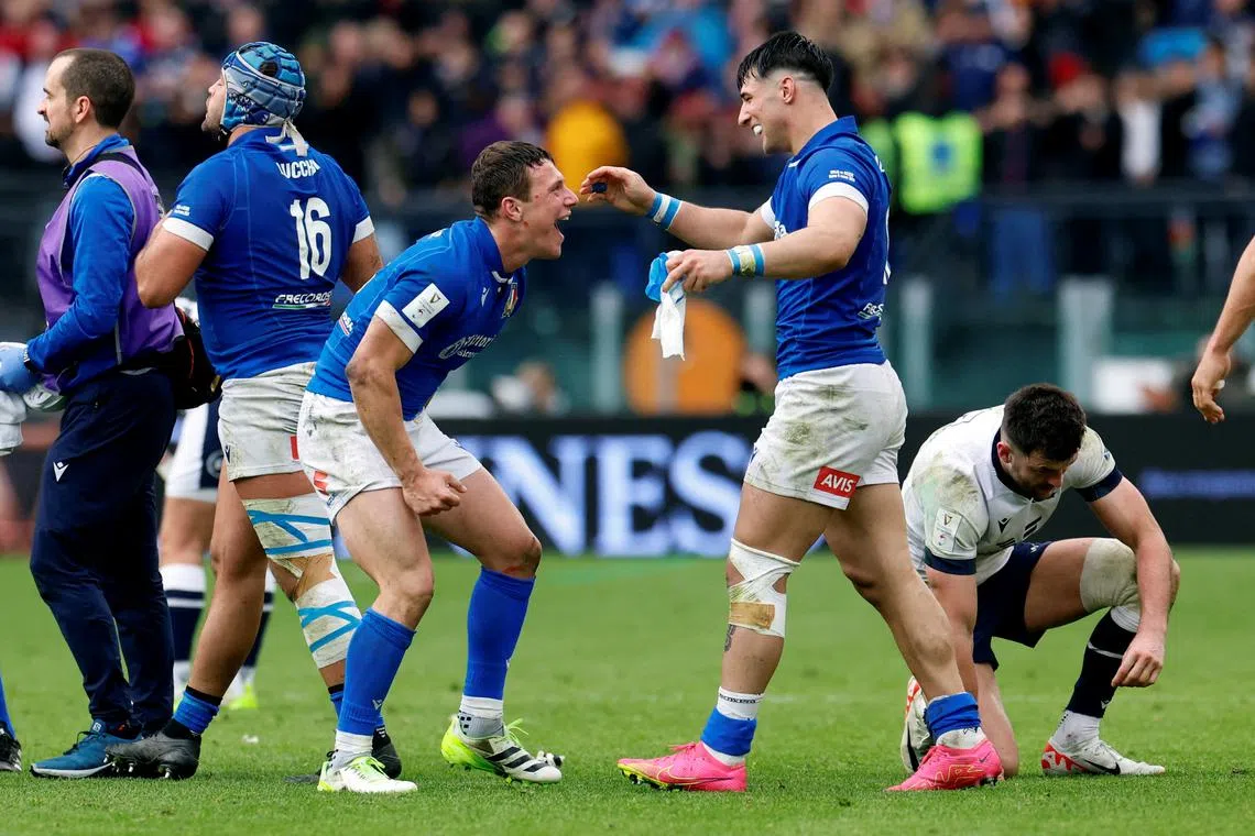 Italy's Menoncello voted player of Six Nations | The Straits Times