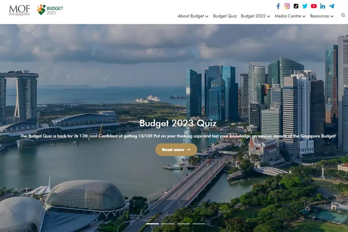 The quiz aims to increase Singaporeans’ knowledge of key national policies and the Budget process.