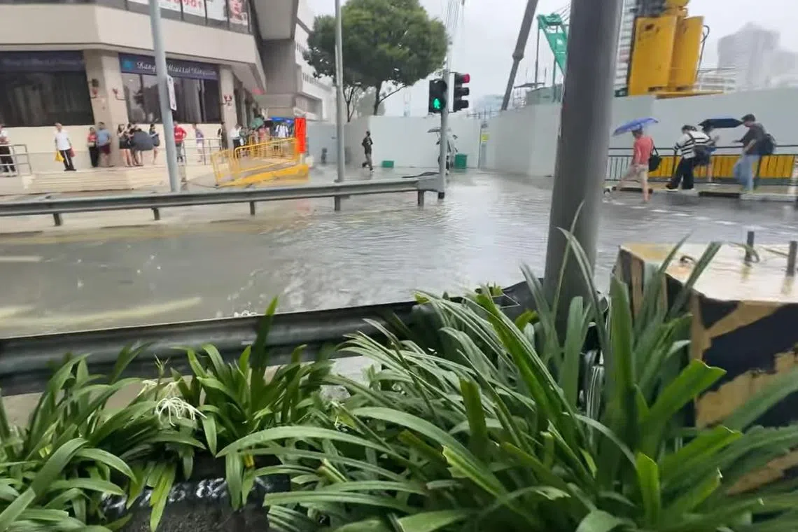 Flash Flood Hits Ophir Road Amid Heavy Downpour Warnings Issued For