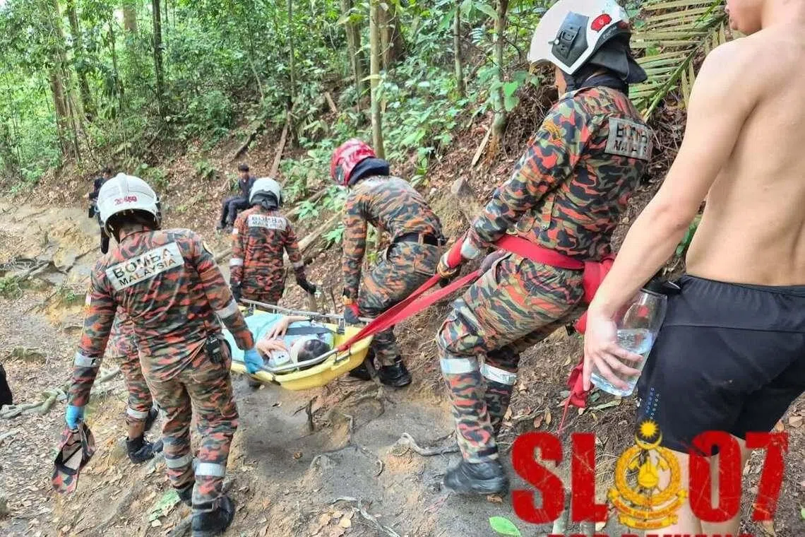 Singaporean woman rescued after fall at waterfall in Malaysia’s Selangor state