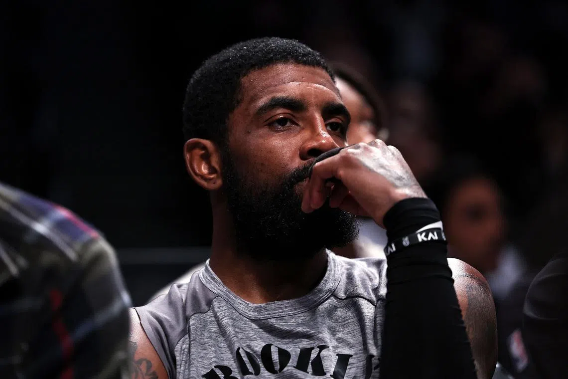 The Brooklyn Nets have suspended Kyrie Irving for at least five games on Thursday, saying they were "dismayed" by the NBA star's response after he was criticised for posting a link to anti-Semitic material.