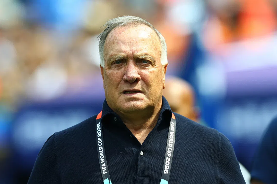 Soccer Football - FIFA World Cup 2026 - Group E - Curacao v Ivory Coast - Philadelphia Stadium, Philadelphia, Pennsylvania, U.S. - June 25, 2026 Curacao coach Dick Advocaat before the match REUTERS/Peter Cziborra