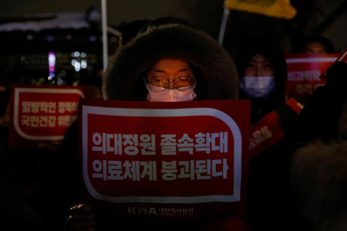 Junior doctors had walked away from hospitals while medical students boycotted their classrooms after then-President Yoon Suk Yeol moved to sharply increase medical school admissions.