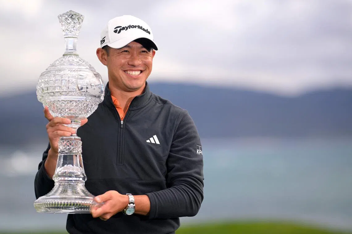 Collin Morikawa breaks through at Pebble Beach for first win since 2023