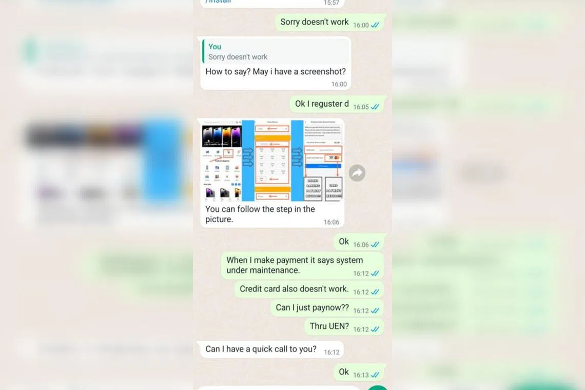 After spotting advertisements on social media, victims would contact the scammers through those platforms or on WhatsApp.