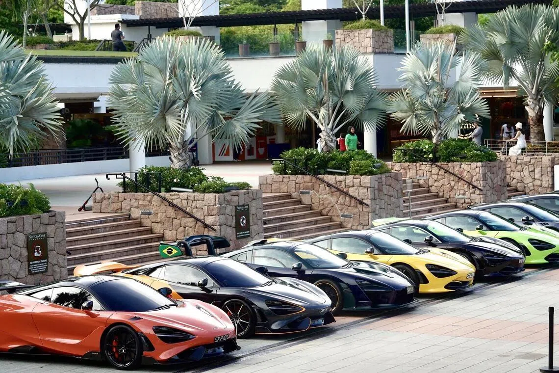 There are daily supercar displays featuring marques including Porsche, Ferrari, Lamborghini and McLaren.