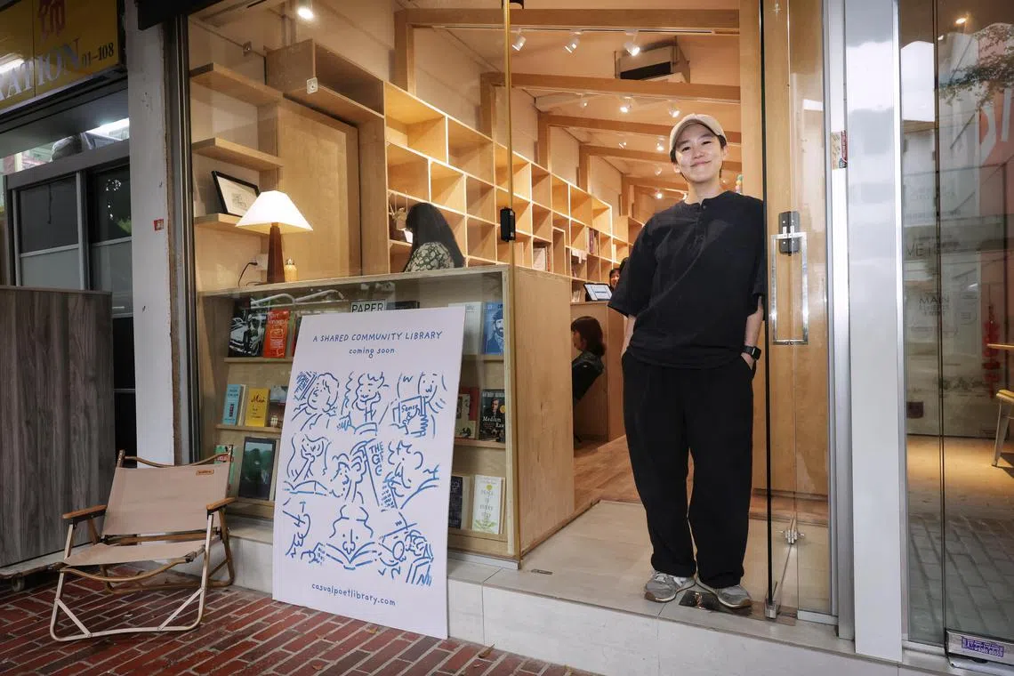 Founder Rebecca Toh, 38, is unfazed by the early hiccup at Casual Poet Library, when it had to suspend library services as it did not receive approval from the Housing Board. 