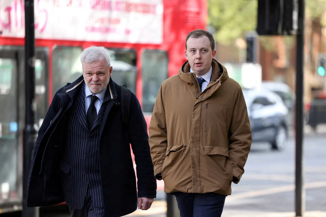 FILE PHOTO: Christopher Berry, 32, who has been charged with spying for China, arrives at Westminster Magistrates' Court, in London, Britain, April 26, 2024. REUTERS/Hollie Adams/File Photo