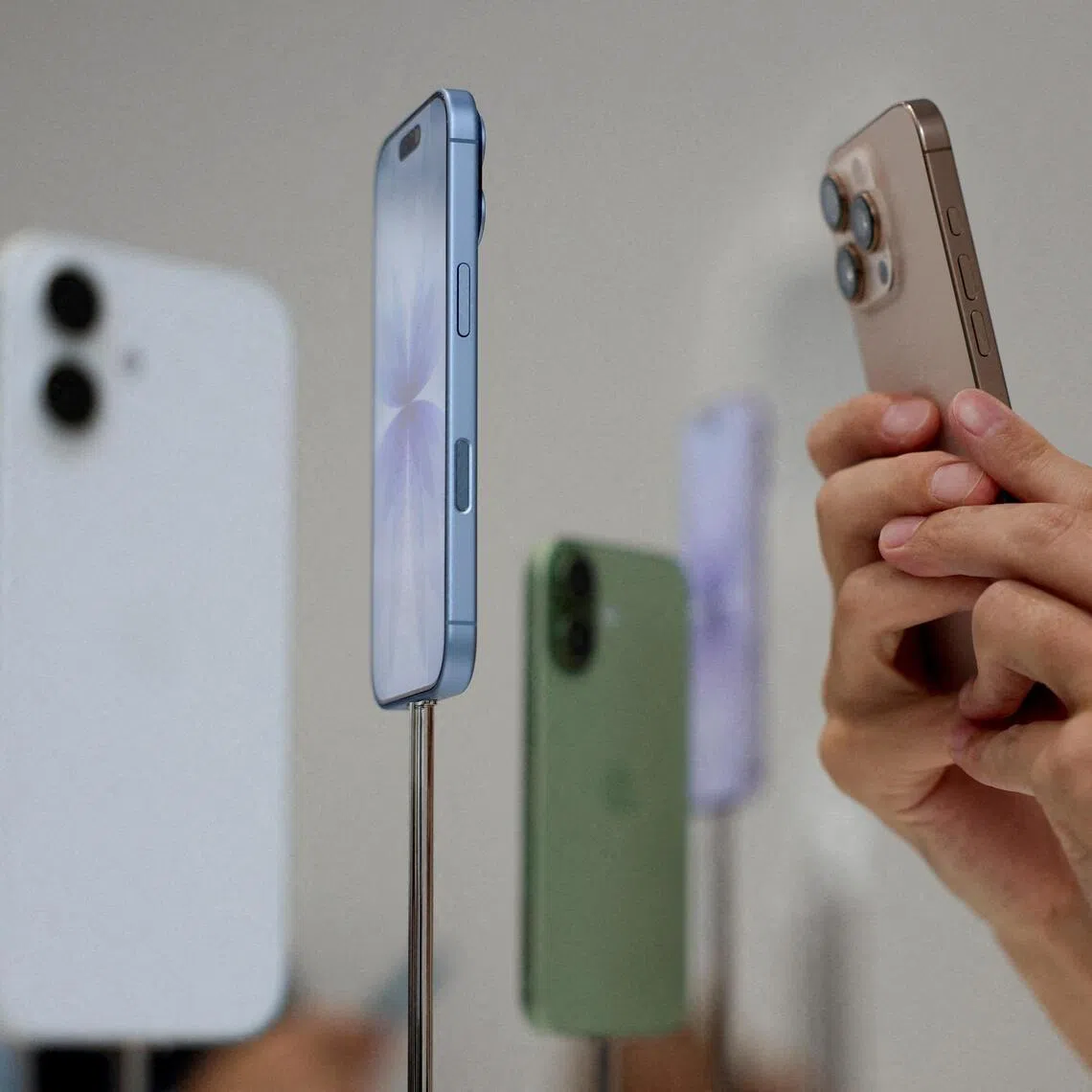 Apple said iPhone sales set records in every geographic segment, highlighting broad-based demand despite macroeconomic uncertainty.