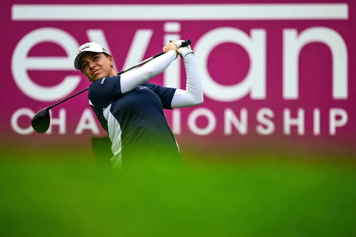 Australian Stephanie Kyriacou competing in the third round of the Amundi Evian Championship, on July 13.