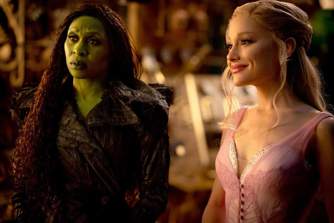Cynthia Erivo (left) and Ariana Grande in Wicked: For Good.