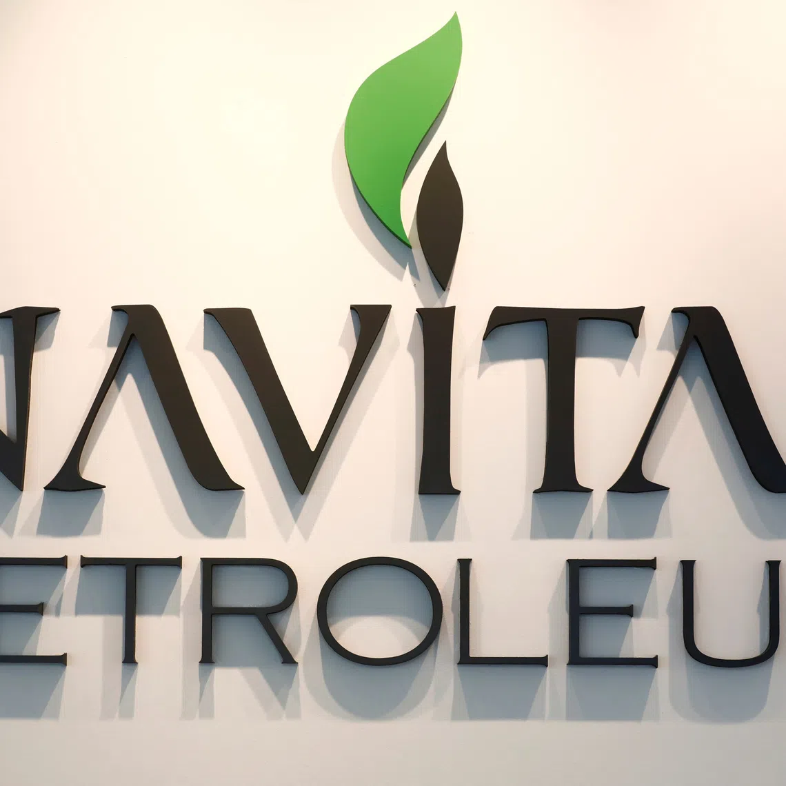 The logo of Israel's Navitas Petroleum is seen at their offices in Herzliya, Israel June 12, 2017. REUTERS/Amir Cohen