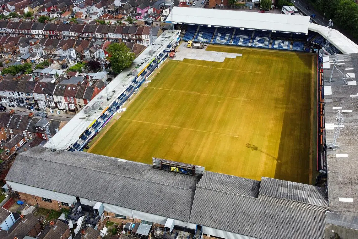 Luton’s ground, Kenilworth Road, is undergoing improvements ahead of their return to the top flight, which include the construction of a new stand.. It has prompted the postponement of their Premier League opener against Burnley.