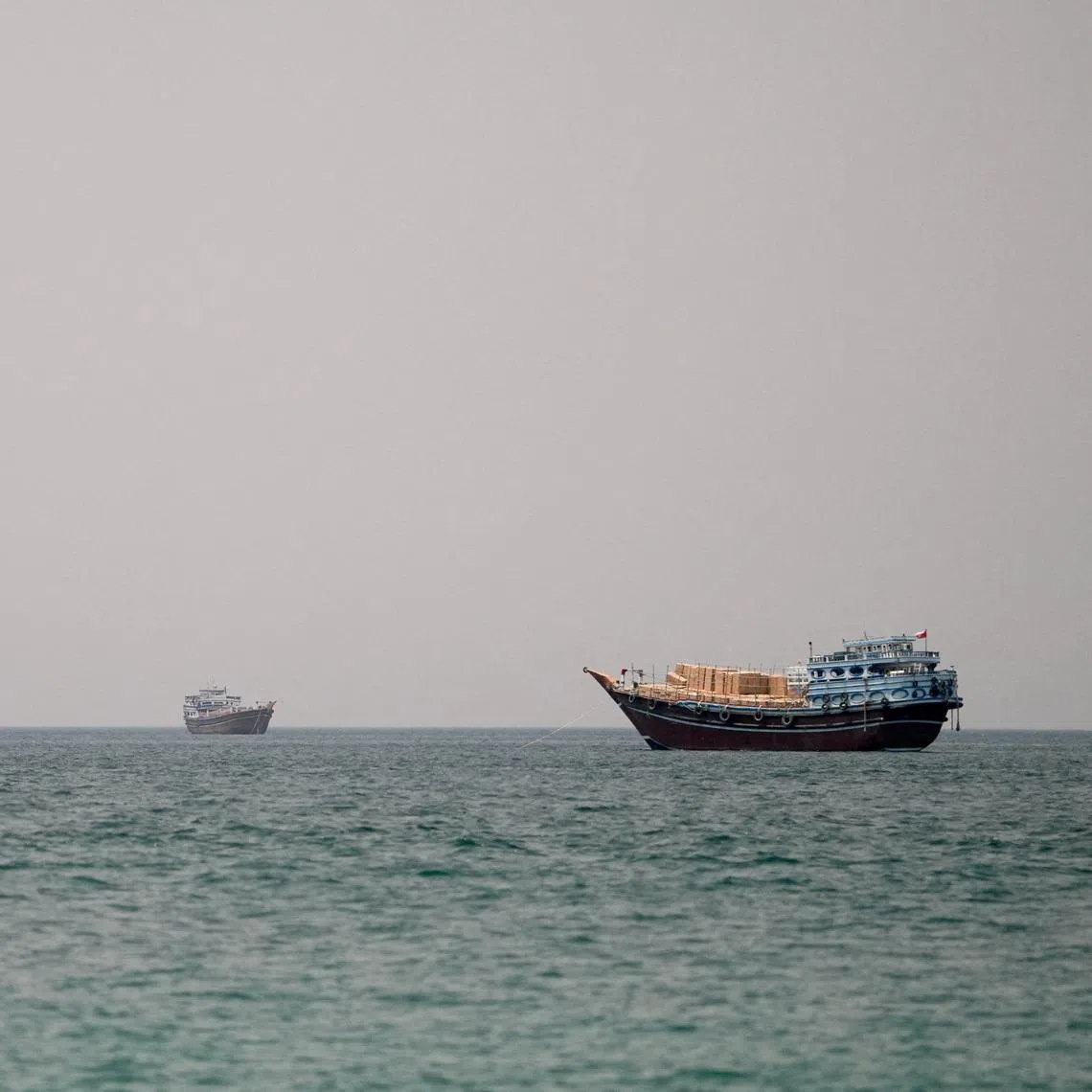 Vessels in the Strait of Hormuz on June 29. The focus of talks between the US and Iran on June 30 would be on managing the Strait of Hormuz and de-escalating tensions.