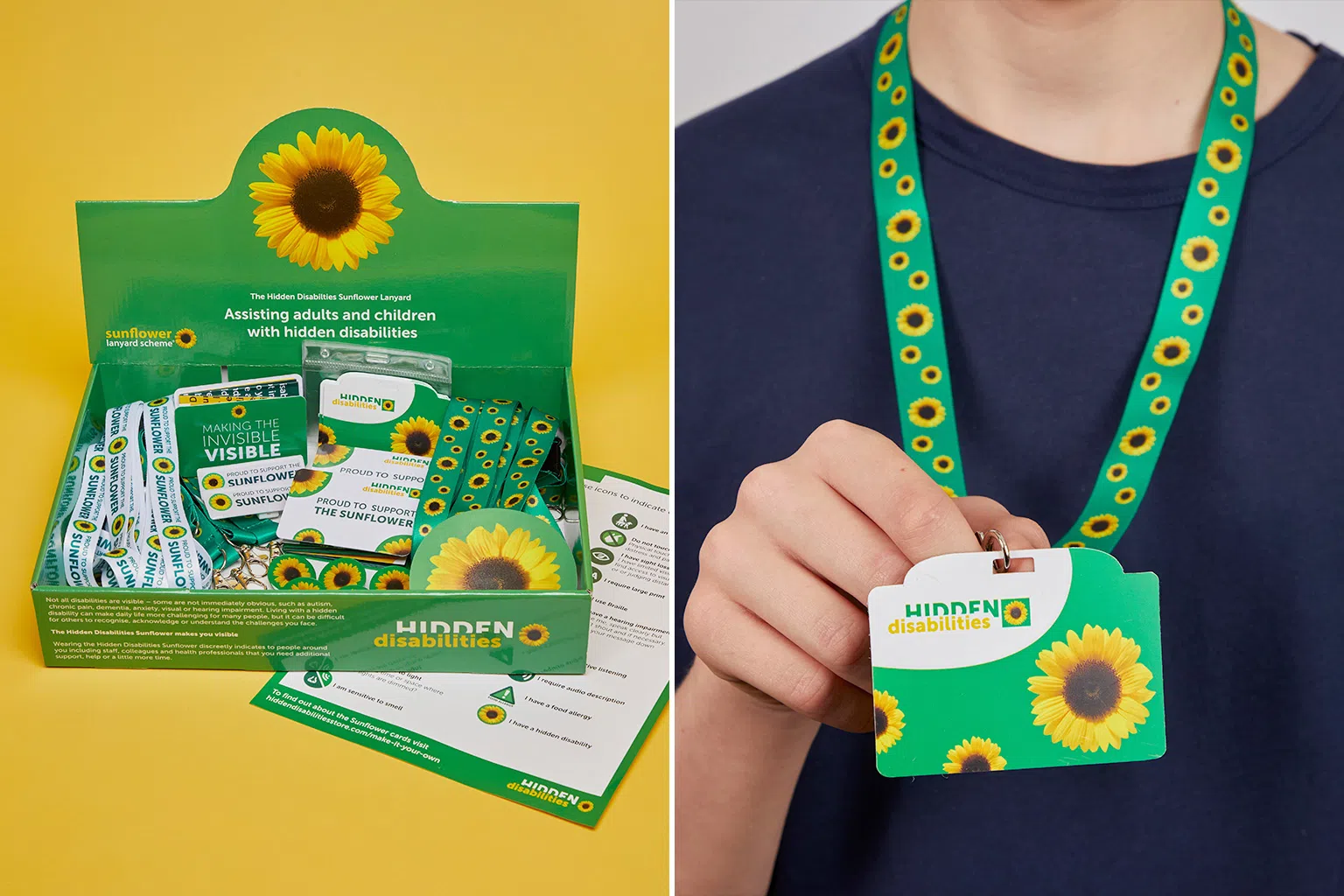 Hidden Disabilities Sunflower wearables