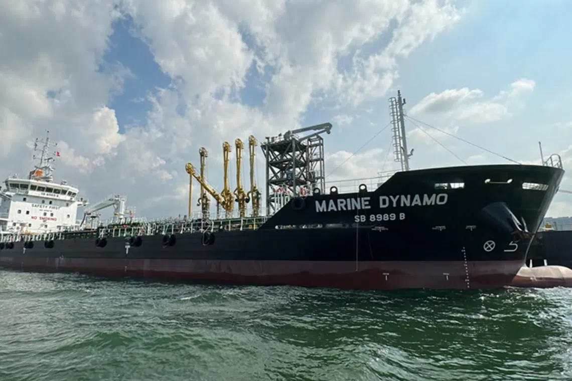 A crew member from Singapore-registered tanker Marine Dynamo reported suffering minor bruises and sprains.