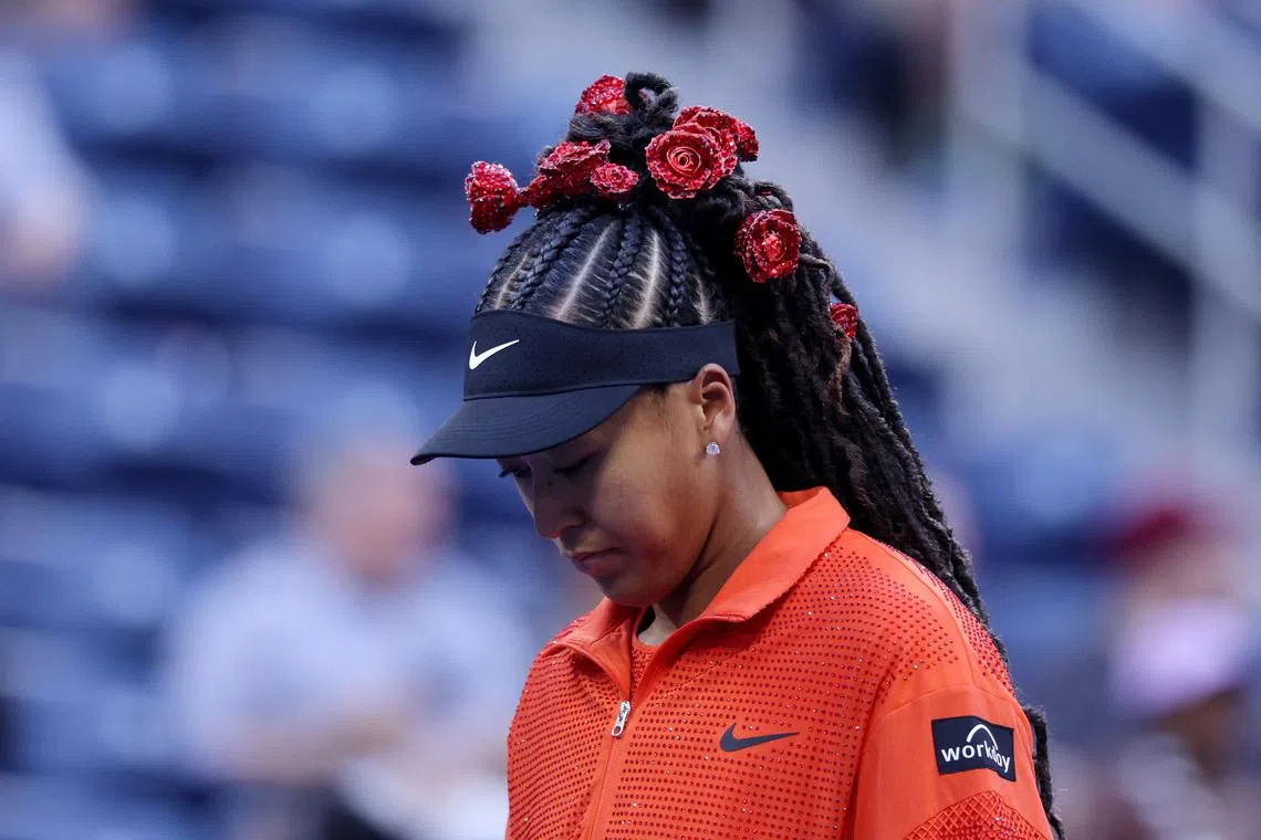 Resplendent in red, Naomi Osaka races into US Open second round | The