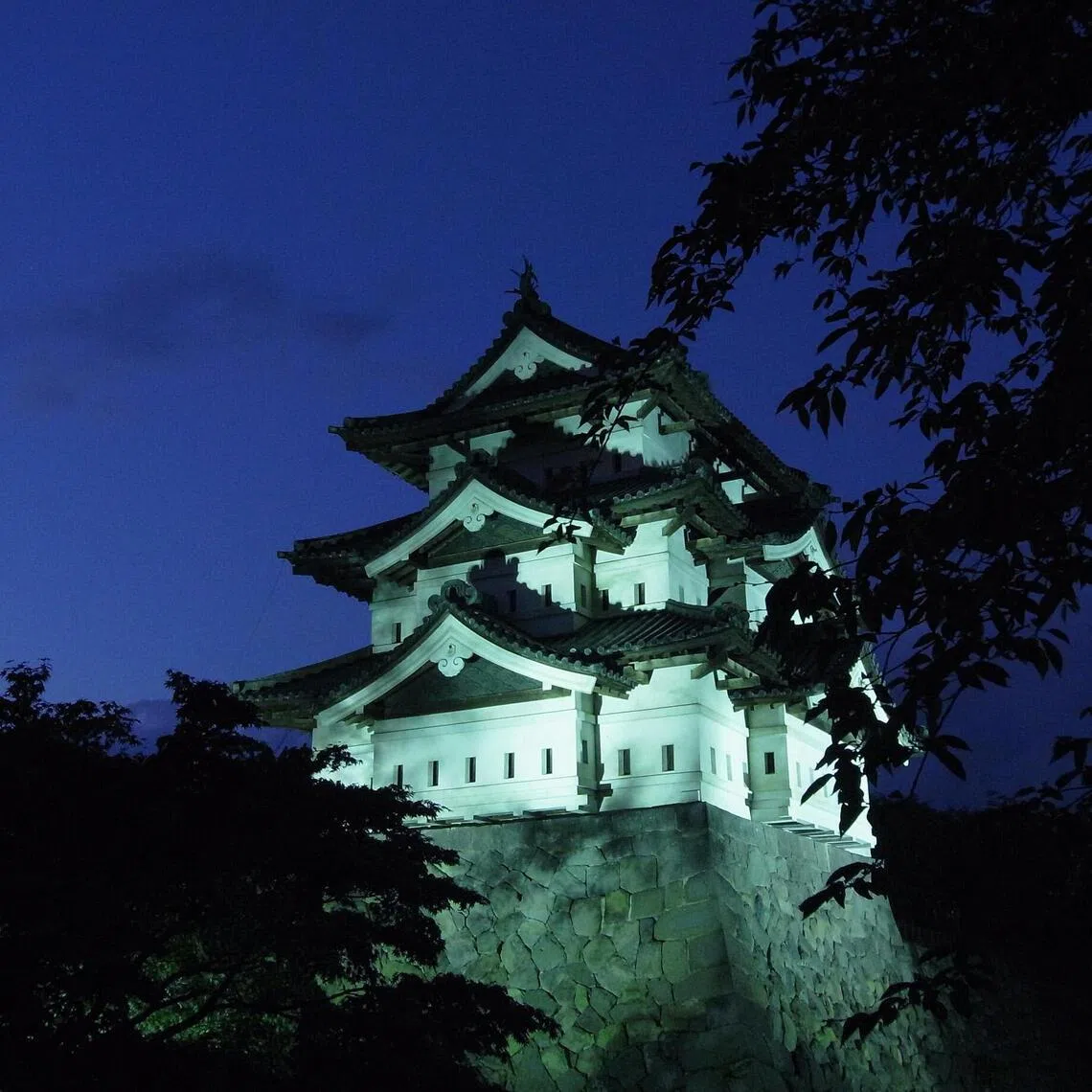 Hirosaki Castle in Aomori prefecture in Japan.