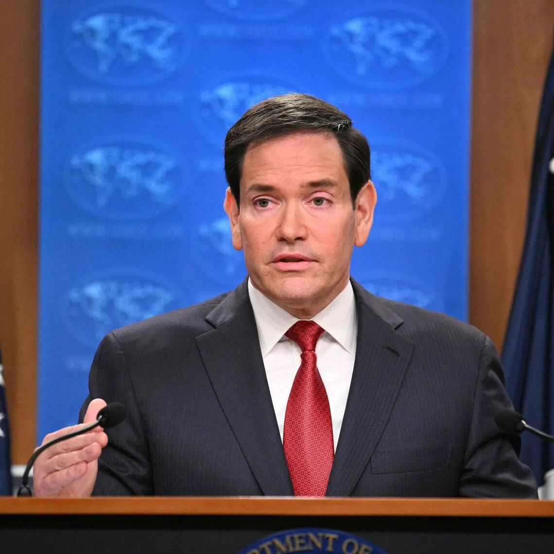 US Secretary of State Marco Rubio said his job is to balance the points of tension between Japan and China.