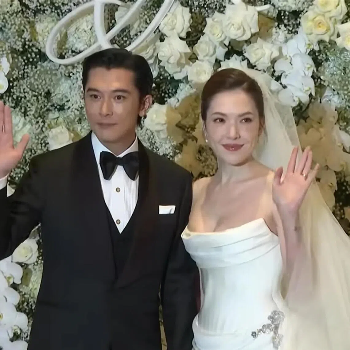 Ann Hsu and Roy Chiu held their wedding ceremony in Taipei on Nov 28.