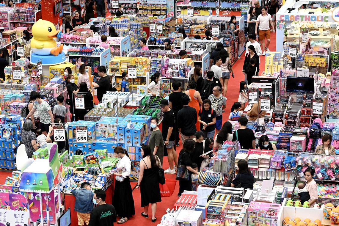 Generic photo of people shopping at Takashimaya in Orchard Road on December 8, 2023. 

Can be used for retail, economy , business, sale stories