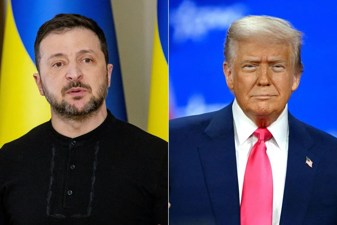 Mr Trump said he has "a lot of respect" for Mr Zelensky.