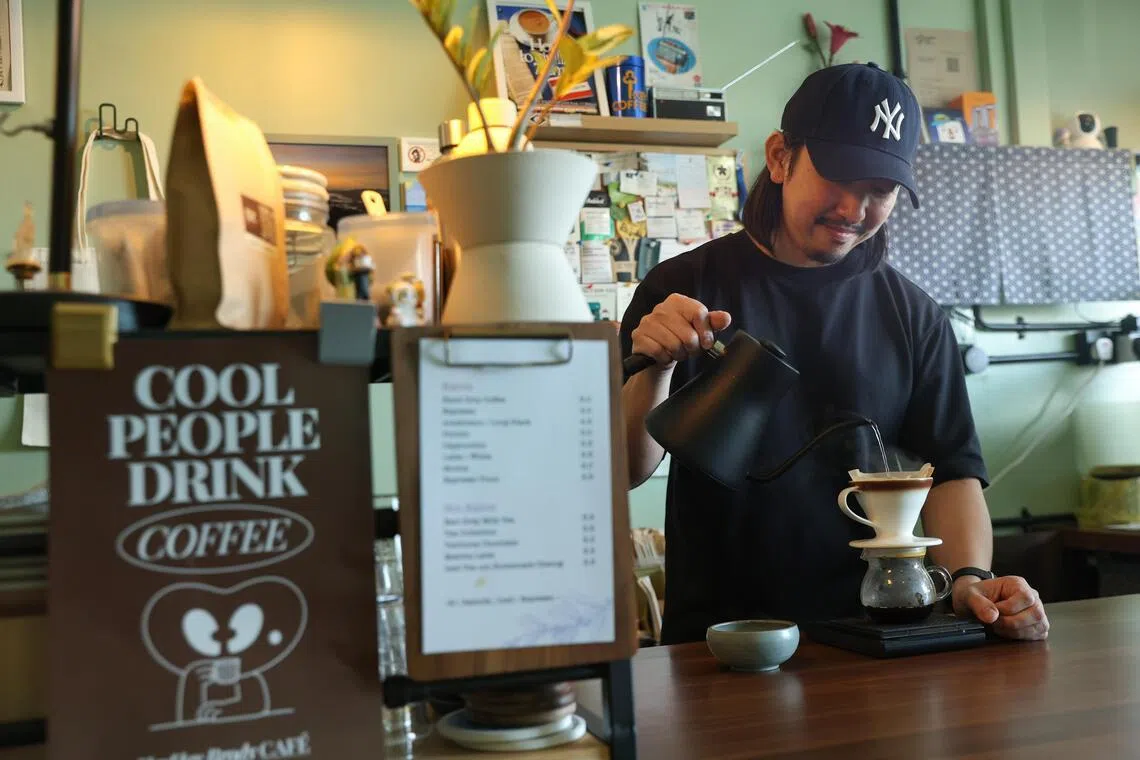Kahve’s owner Joe Ling operates as a one-man show.