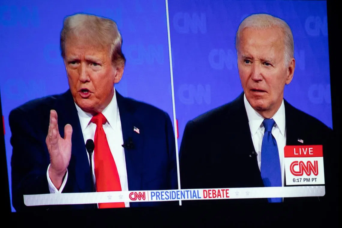 Trump said Mr Biden would refuse to quit the campaign because of his ego and noted that the president had the Democratic nomination locked up.
