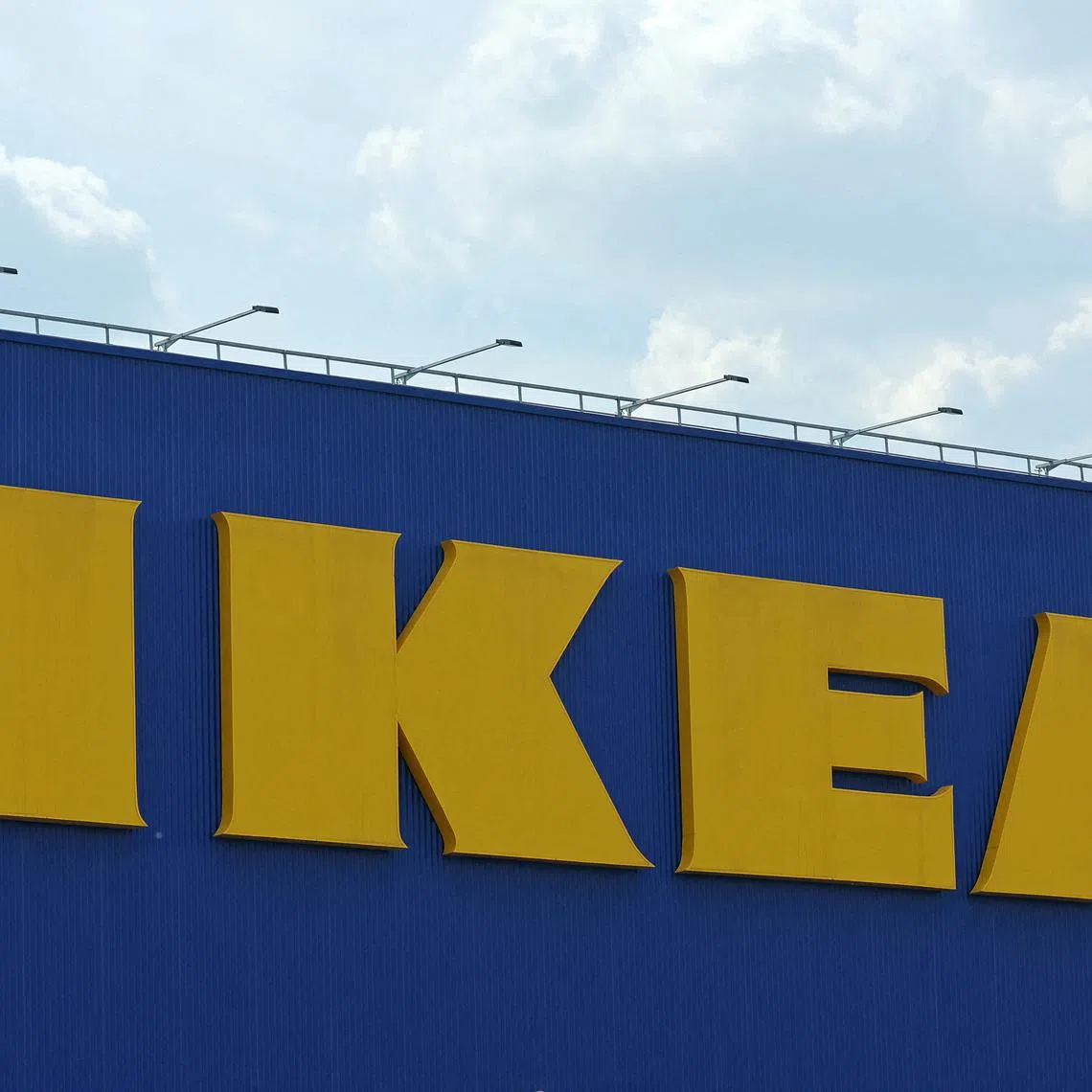 FILE PHOTO: A view shows the logo of IKEA on a closed store in Kotelniki outside Moscow, Russia July 5, 2022. REUTERS/Evgenia Novozhenina/File Photo