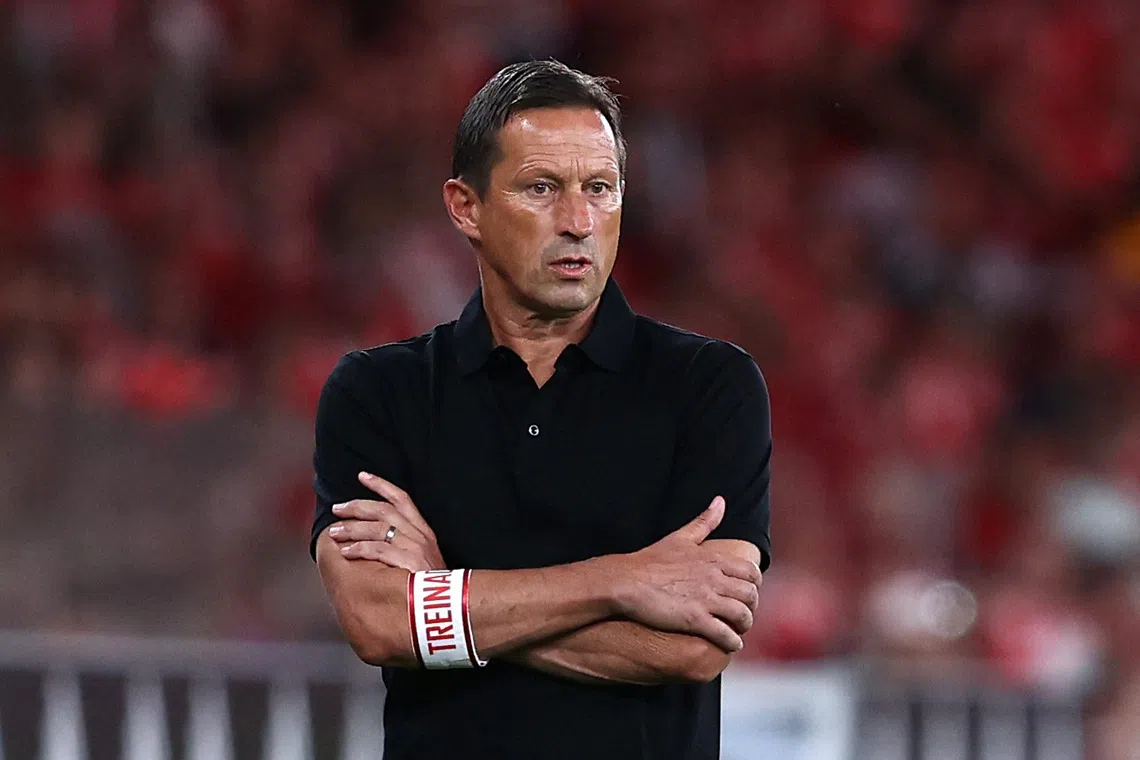 Then Benfica coach Roger Schmidt in August 2024. Red Bull have named him to succeed new Germany manager Jurgen Klopp as their head of global football.