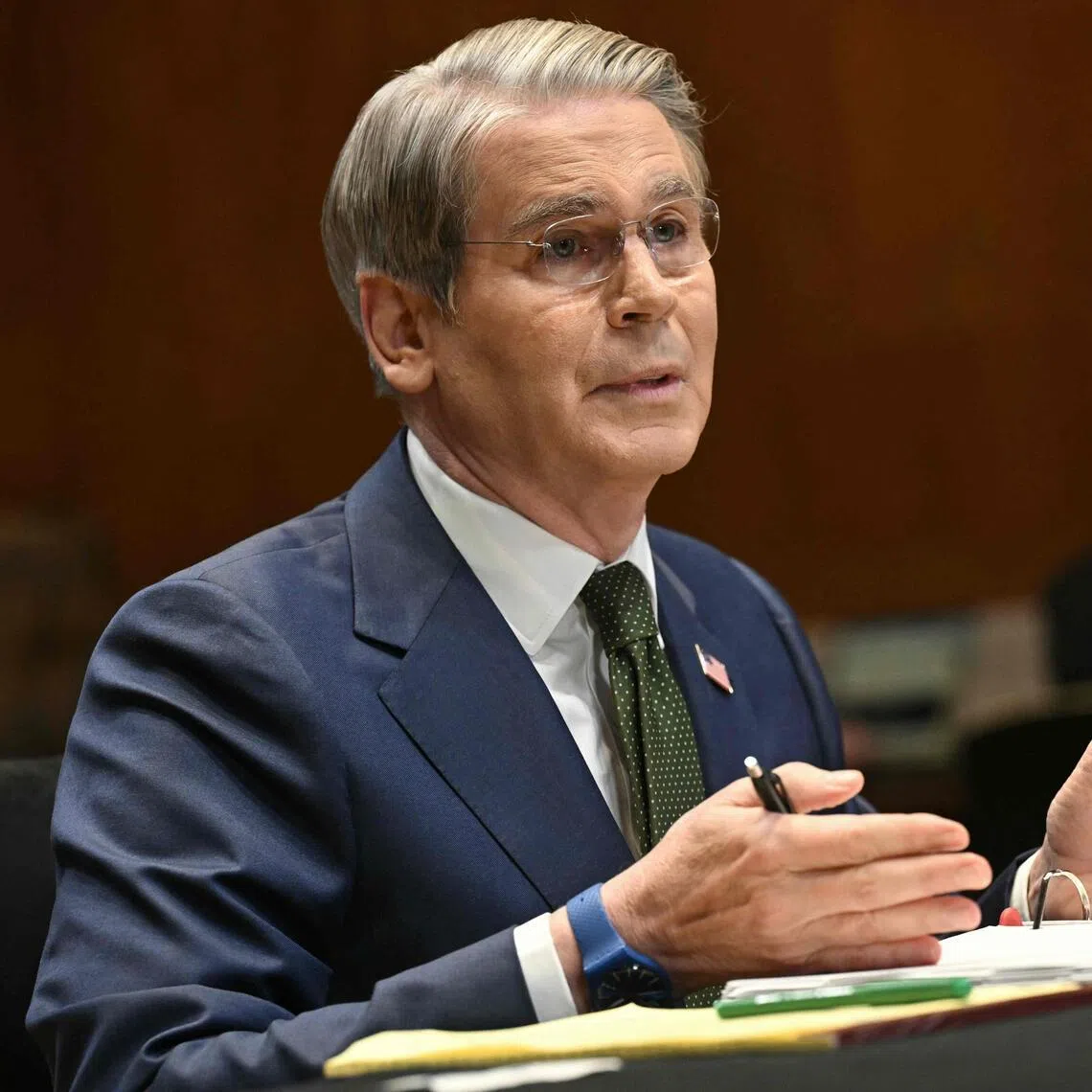 US Secretary of Treasury Scott Bessent said the US was “suffocating” Iran’s leadership through an “economic blockade”.