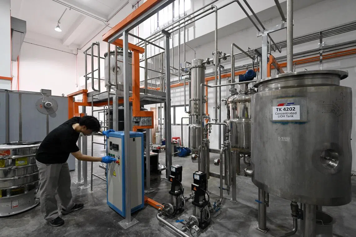 The NEU Battery Materials lithium production plant.