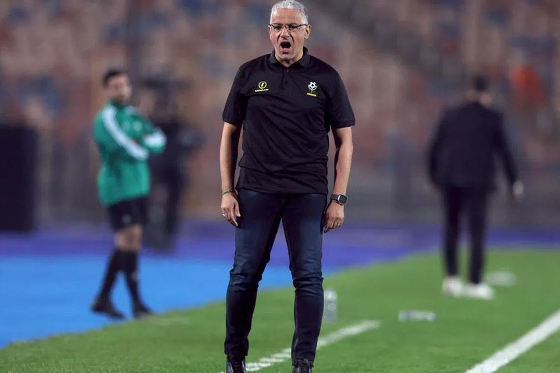 Soccer Football - International Friendly - Egypt v Tanzania - Cairo Stadium, Cairo, Egypt - January 7, 2024 Tanzania coach Adel Amrouche reacts REUTERS/Amr Abdallah Dalsh/File Photo