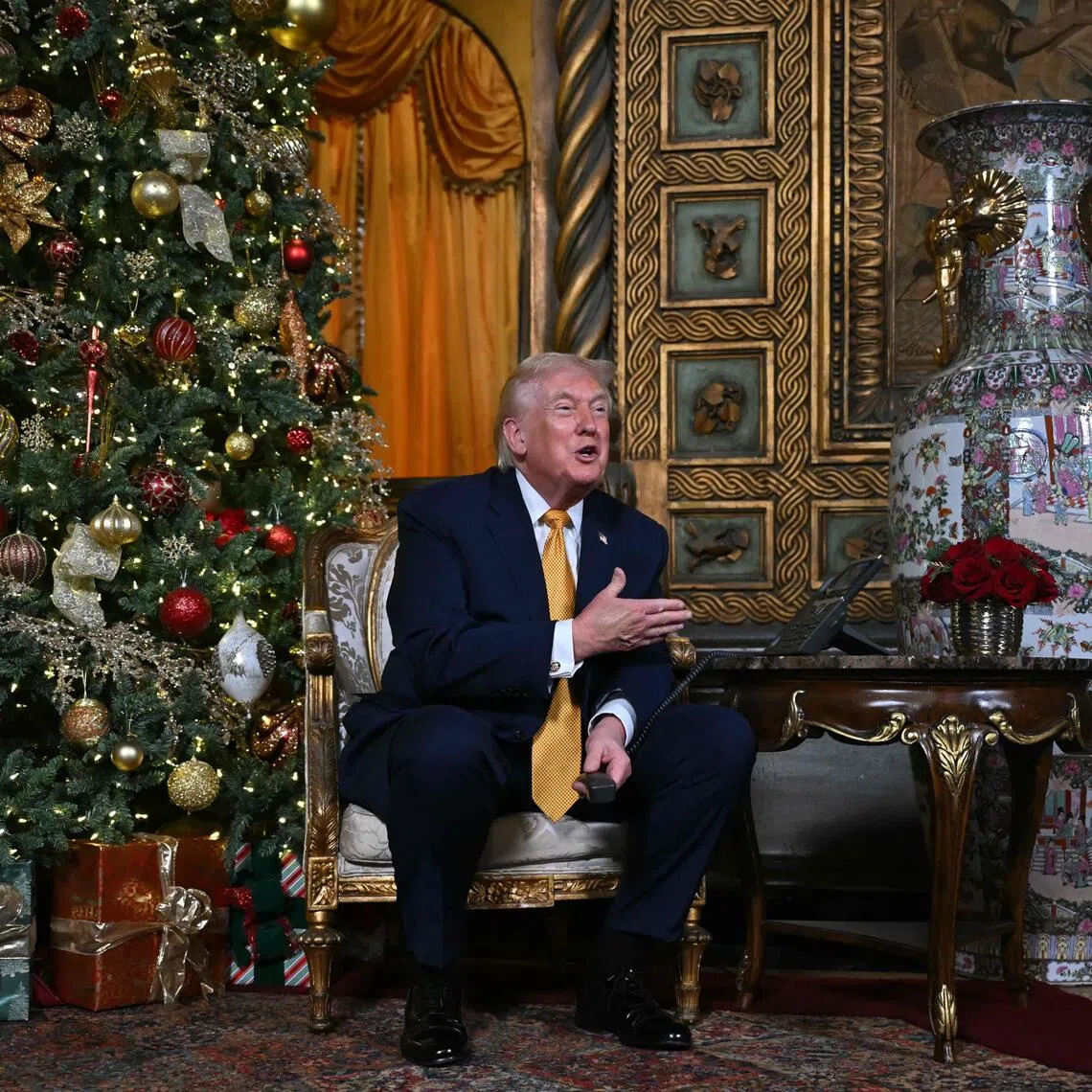 US President Donald Trump used the holiday to project a vision of power rooted less in peace than grievance, even as aides leaned into their Christian faith.