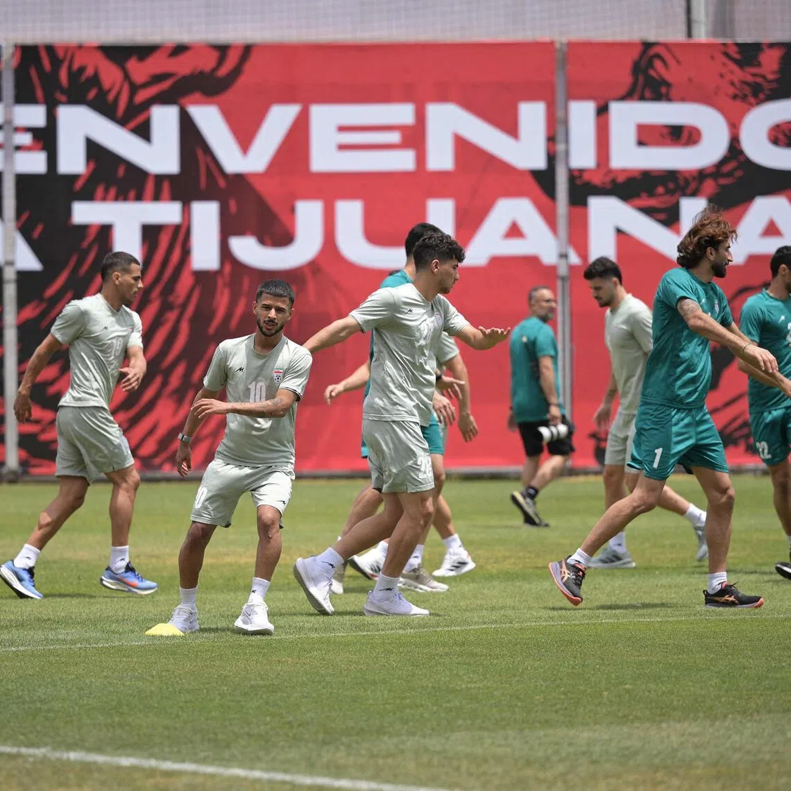 Iran's players training on June 11 in Tijuana, Mexico.