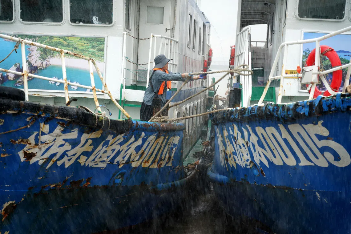 The typhoon is tracking to the north of Taiwan and is expected to make landfall on China’s east coast late on Aug 7 or early Aug 8.