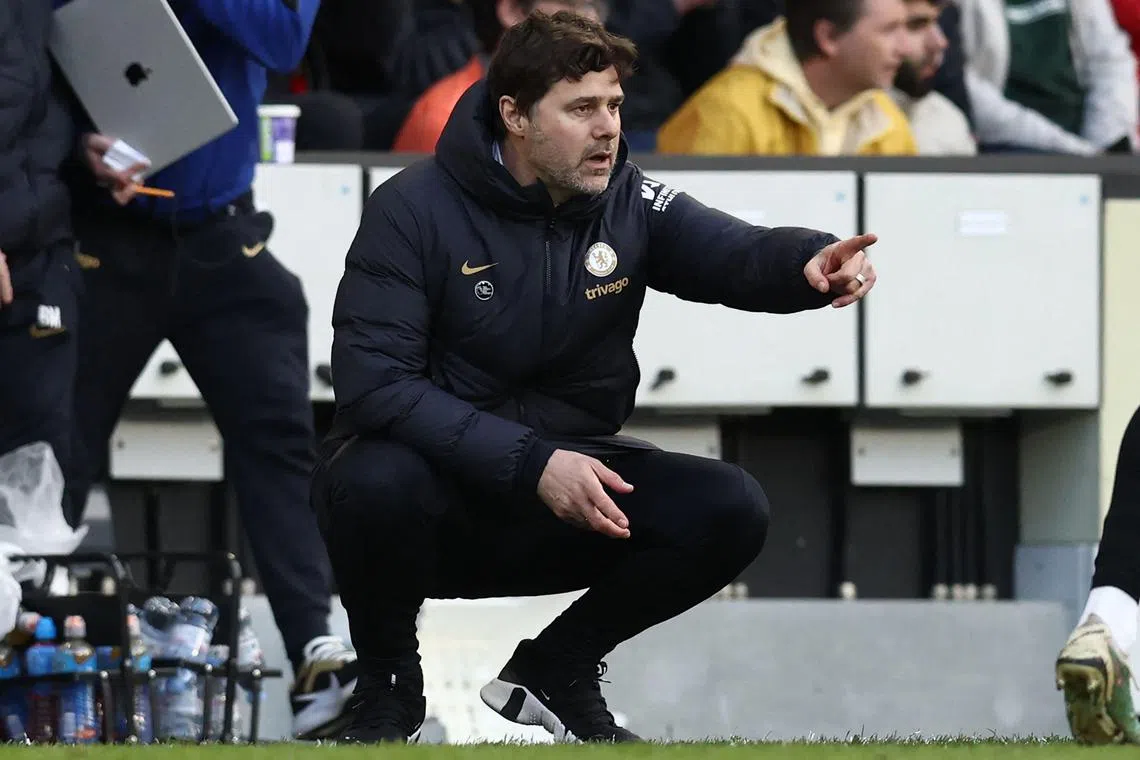 Manager Mauricio Pochettino's Chelsea are ninth in the English Premier League but just five points adrift of sixth-placed Manchester United with a game in hand. The Blues play Everton on April 15.