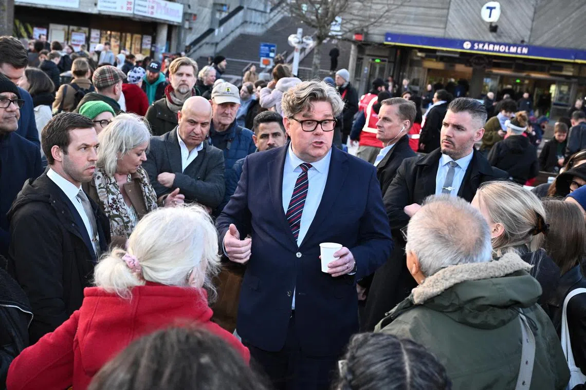 Swedish Justice Minister Gunnar Strommer told Reuters that Sweden and Denmark would post police officers in each other's countries.